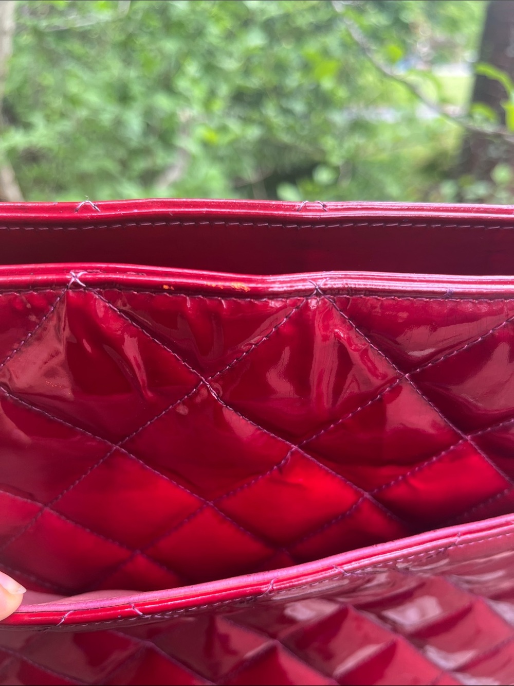 CHANEL Patent Medallion Tote custom dyed - Picture 7 of 17